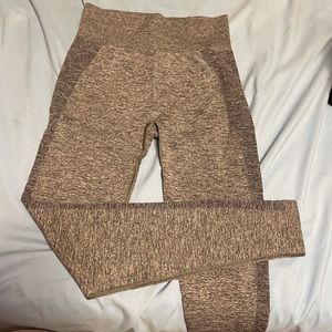 Gymshark Flex High Waist Leggings-Charc. Marl/Teal